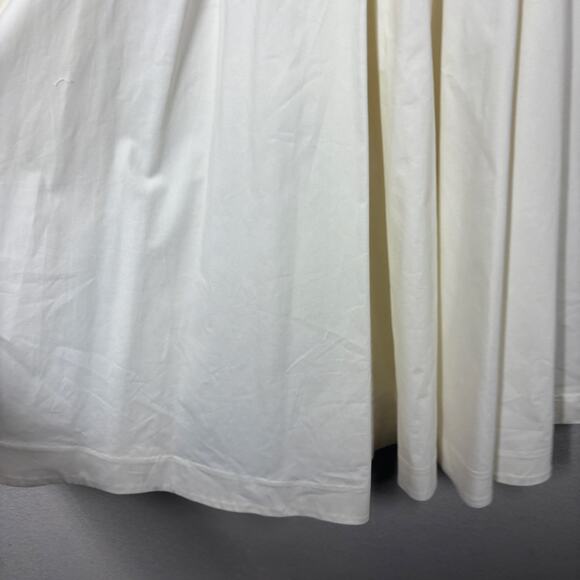 Collette Dinnigan Anthropologie Size 6 Pleated Trellis Fit & Flare Dress White - Picture 9 of 14